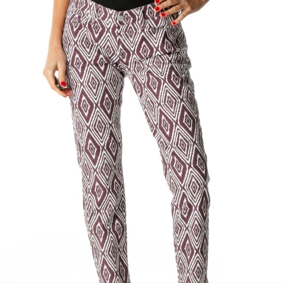 7 For All Mankind "Cropped Gwenevere" Ankle Skinny Pattern Pant, Women's Size 32 - Picture 2 of 12